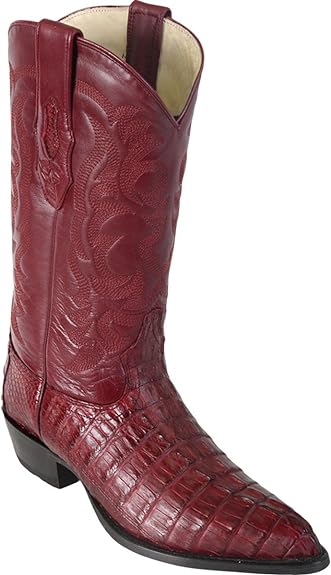 J Toe Cowboy Boots - J Toe Western Boots - Original Brown Caiman (Gator) Tail LeatherJ-Toe Boot 6   - from alligatorwarehouse.com