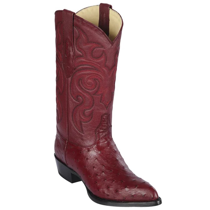 J Toe Cowboy Boots - J Toe Western Boots - Los Altos Boots - Mens Dress Cowboy Boot - Low Priced Burgundy Ostrich Cowboy Boots J-Toe- in Burgundy J Toe Cowboy Boots - J Toe Western Boots - Los Altos Boots - Mens Dress Cowboy Boot - Low Priced Burgundy Ostrich Cowboy Boots J-Toe- in Burgundy