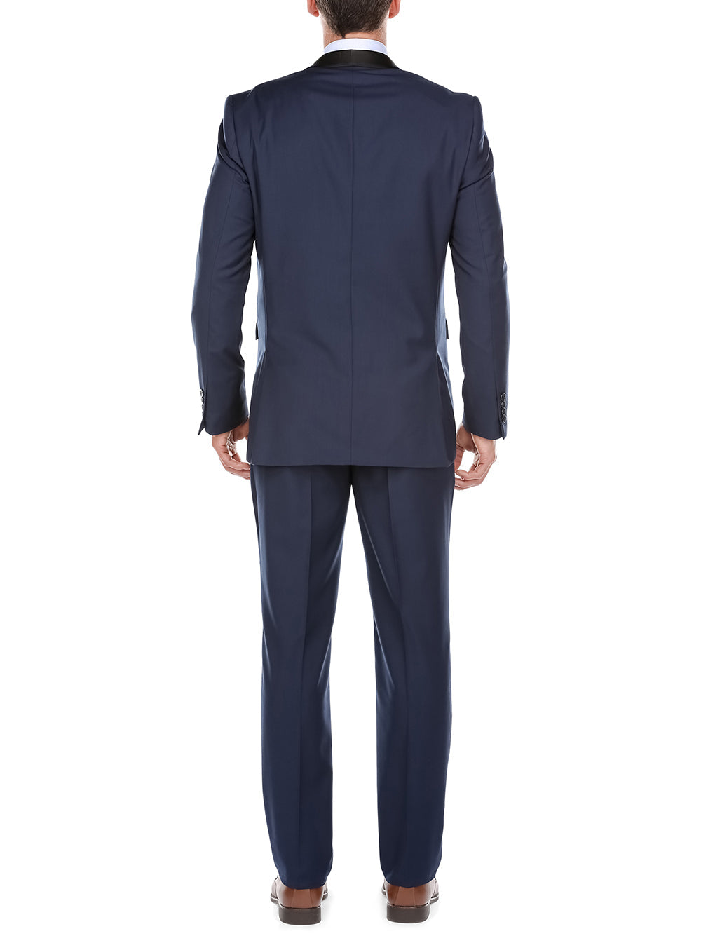 Blue 2 Piece Tuxedo Shawl Lapel Slim Fit 2 SO6201-19-SHAWLCOLLAR  - from alligatorwarehouse.com