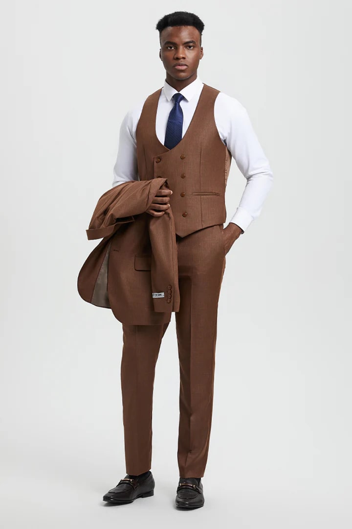 Brown Wedding Suit - Jacket + Pants - Brown Tuxedo - Brown Groomsmen Stacy Adam Suit (Copy) Brown Wedding Suit - Jacket + Pants - Brown Tuxedo - Brown Groomsmen Stacy Adam Suit (Copy)