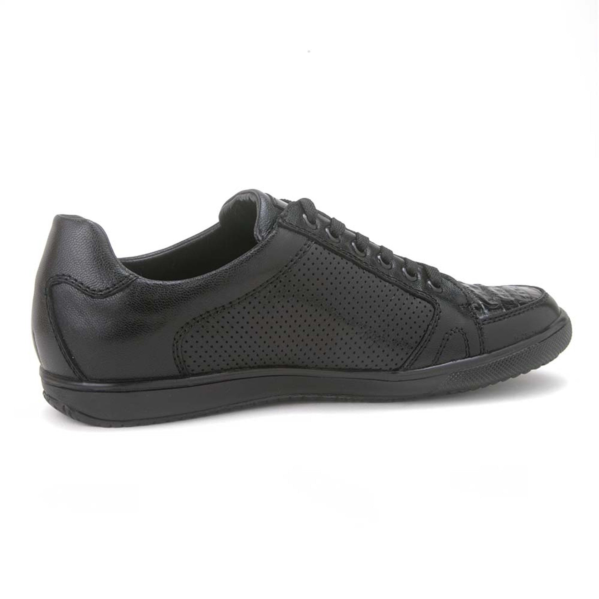 Los Altos Black Caiman Belly Casual Shoes 3   - from alligatorwarehouse.com