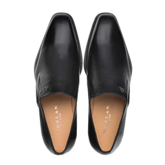Patina Calfskin Artisan Black Double Gore Slip-on Shoes By Mezlan Made In Spain Brand