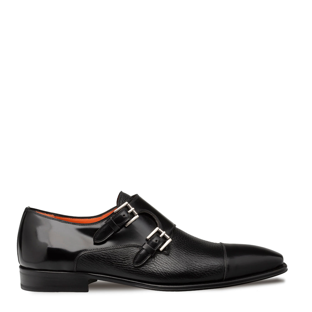 Cantera Double Monk Strap Black By Mezlan Made In Spain Brand 2   - from alligatorwarehouse.com