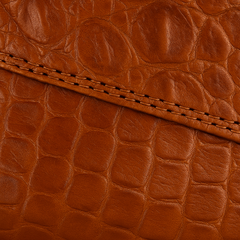 Los Altos Casual Cognac Full Caiman Skin Sneakers