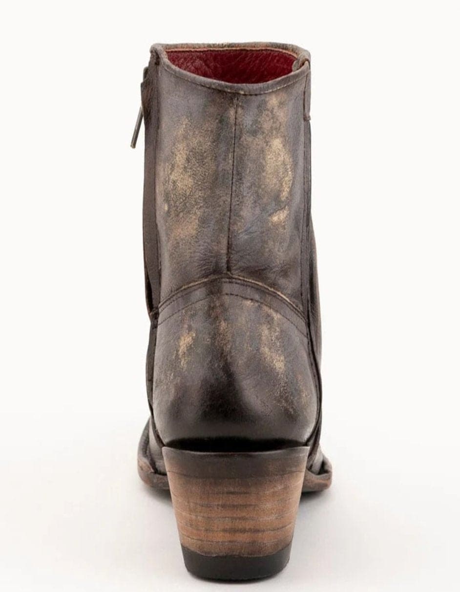 Ferrini Women's Stacey Round Toe Ankle Boots Handcrafted - Chocolate Ferrini Women's Stacey Round Toe Ankle Boots Handcrafted - Chocolate