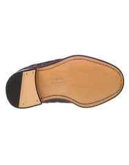 Ferrini Shoes - Mens Alligator Dress Shoe - Ferrini 3673 Belly Alligator Wingtip Shoes Chocolate