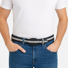 Cinto de Mantarraya Imitacion Perla Completa Color Negro 8C111405