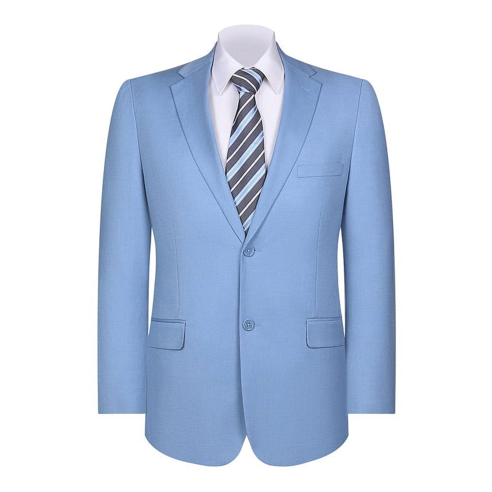 Mens Blazer Classic Fit Sport Coat Two Buttons Lightweight Suit Jacket Iceberg Green 4   - from alligatorwarehouse.com