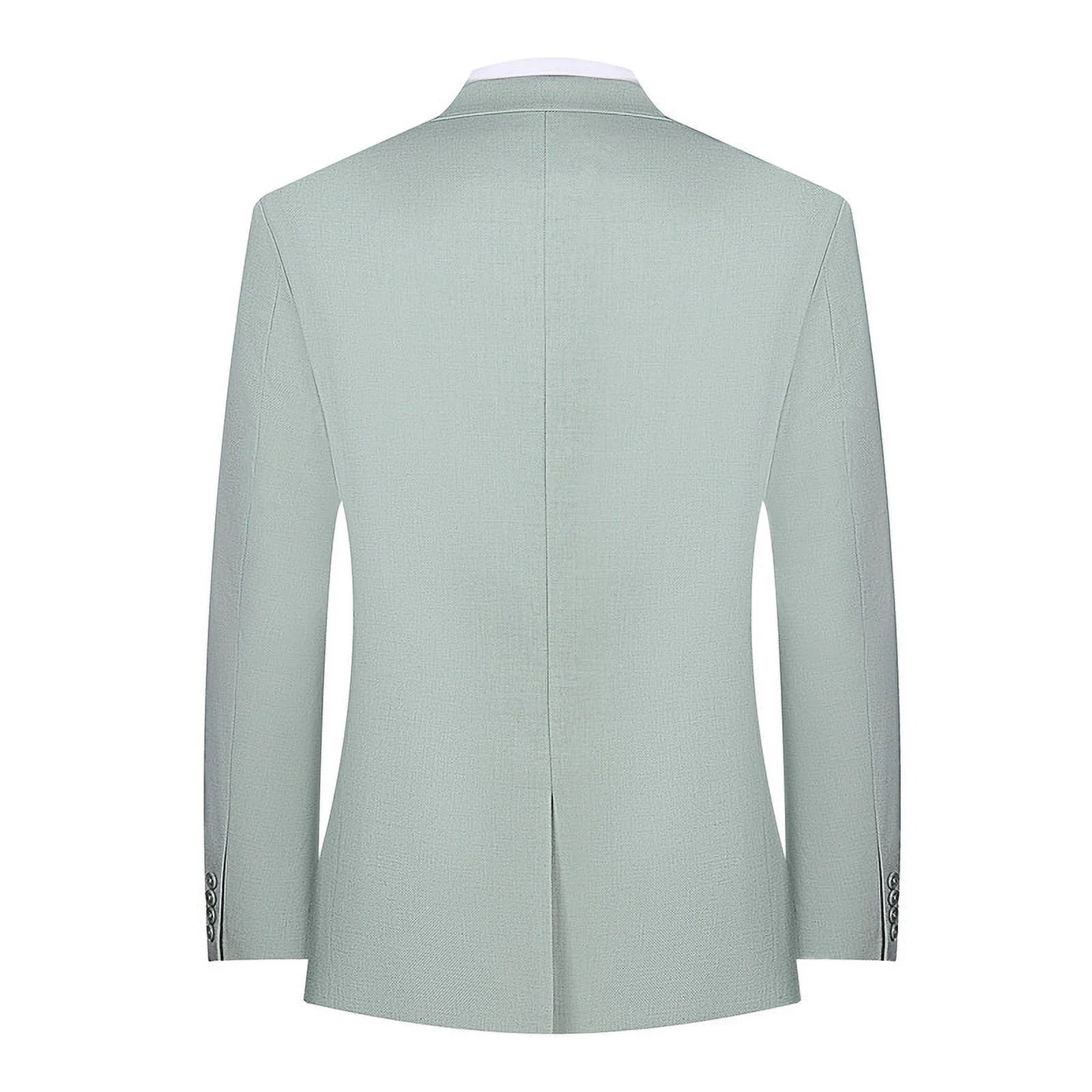 Mens Blazer Classic Fit Sport Coat Two Buttons Lightweight Suit Jacket Iceberg Green 2   - from alligatorwarehouse.com
