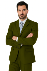 Mens Classic 3 button 2 Piece Suit in Navy