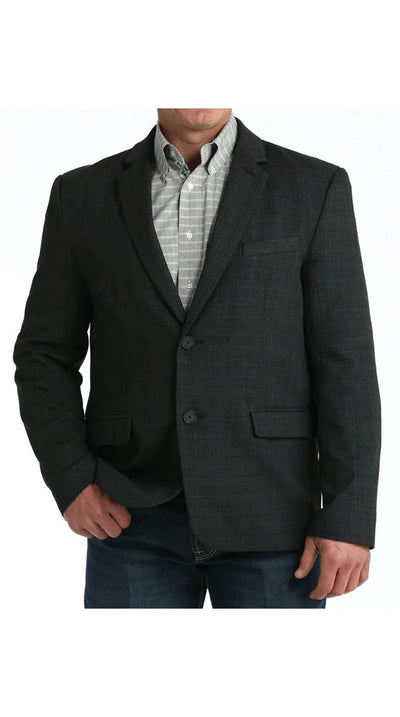 Cinch Men's Charcoal Grey Western Suit Jacket with Paisley Lining