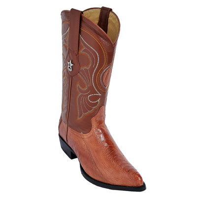 Los Altos Men's Leg J Toe Ostrich Boots 2   - from alligatorwarehouse.com