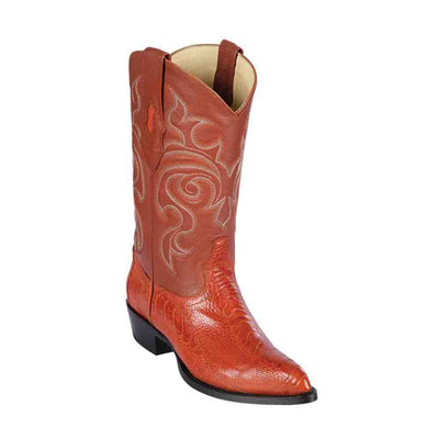 Los Altos Men's Leg J Toe Ostrich Boots 1   - from alligatorwarehouse.com