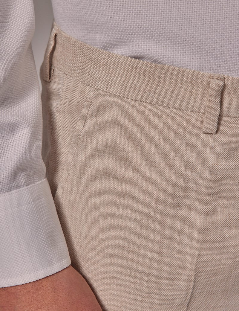 Mens Linen Suit For Beach Wedding - Summer Suit in Cream