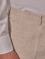 Mens Linen Suit For Beach Wedding - Summer Suit in Cream