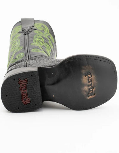 Ferrini Women's Stampede Square Toe Boots Crocodile Print - Black 3 90393-04-060-B  - from alligatorwarehouse.com