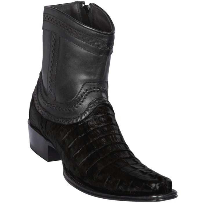 Mezlan Milani Calfskin & Deerskin Black Slip On Men's Loafers 6   - from alligatorwarehouse.com