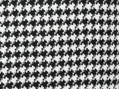 Black Houndstooth Hybrid Fit Double Breasted Jacket