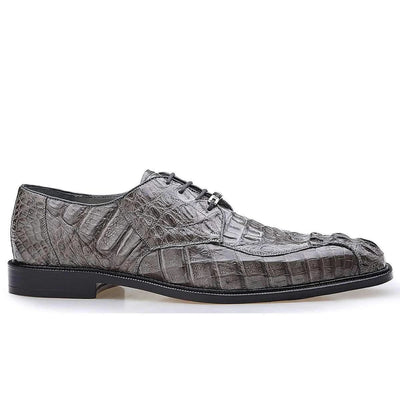 Belvedere Chapo Exotic Crocodile Hornback Oxfords 8 MEN 1465 NAVY-M-09  - from alligatorwarehouse.com