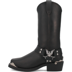 Chopper Leather Harness Biker Boot