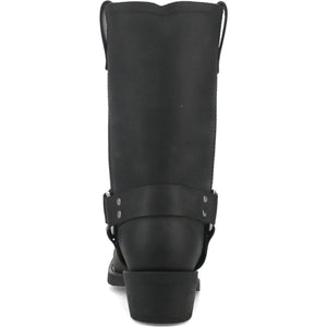 Dingo Black Oil Resistant Leather Mens Biker Boot