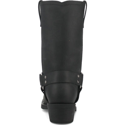 Dingo Black Oil Resistant Leather Mens Biker Boot