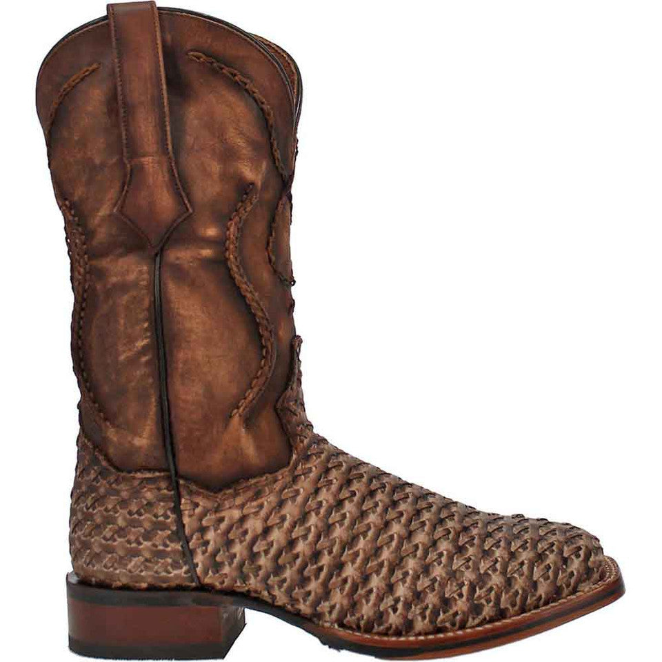 Dan Post Cowboy Certified Stanley Tan Square Toe Leather Boot Dan Post Cowboy Certified Stanley Tan Square Toe Leather Boot