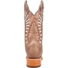 Dan Post Lacey Women’s Tan Leather Square Square Toe Western Cowboy Boot