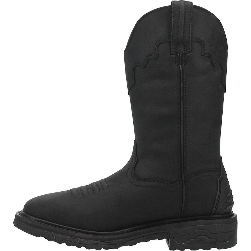 Dan Post Blayde Waterproof Black Square Toe Leather Boot 3 DP66450_8_D  - from alligatorwarehouse.com