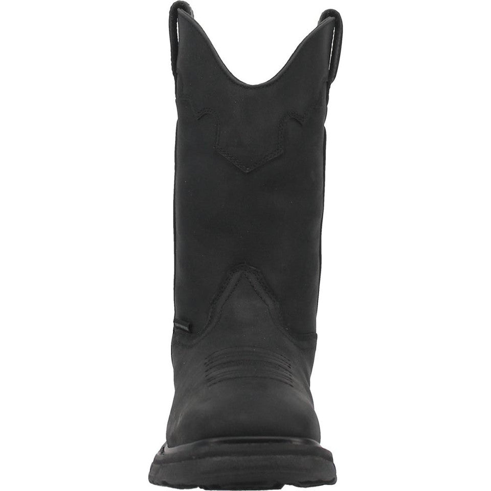 Dan Post Blayde Waterproof Black Square Toe Leather Boot 5 DP66450_8_D  - from alligatorwarehouse.com