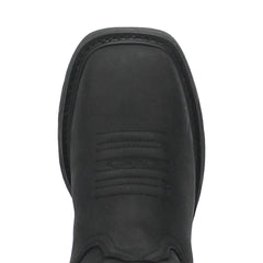Dan Post Blayde Waterproof Black Square Toe Leather Boot