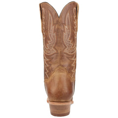 Dan Post Roman Men's Tan Leather Sleek Square Toe Western Cowboy Boots