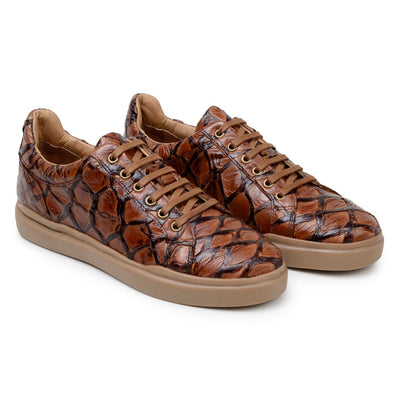 Belvedere Kingstone Almond Antique Alligator Luxury Shoe