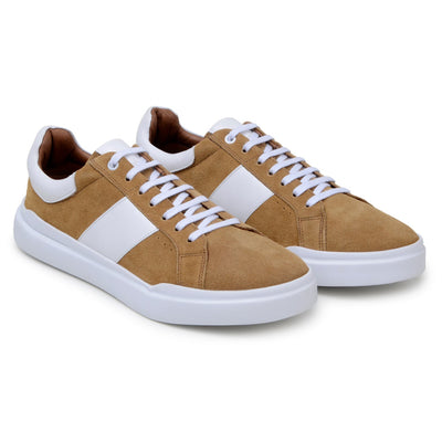 Belvedere Olivier Tan/White Leather Spectator Shoe