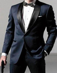 Mens Daniel Craig | James Bond | Navy Blue Tuxedo Costume