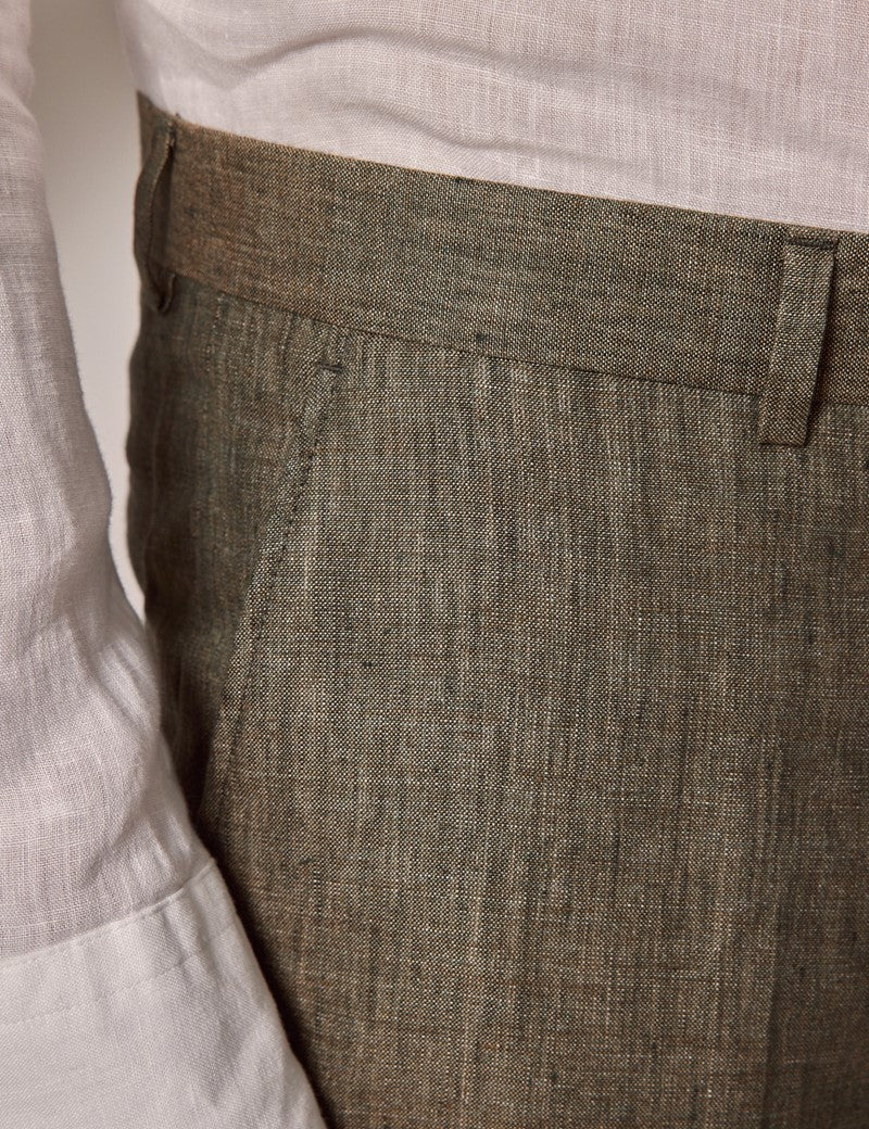 Mens Linen Suit For Beach Wedding - Summer  Suit in Dark Green Mens Linen Suit For Beach Wedding - Summer  Suit in Dark Green