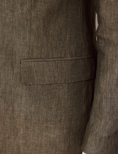 Mens Linen Suit For Beach Wedding - Summer  Suit in Dark Green 5 ZF-8408  - from alligatorwarehouse.com