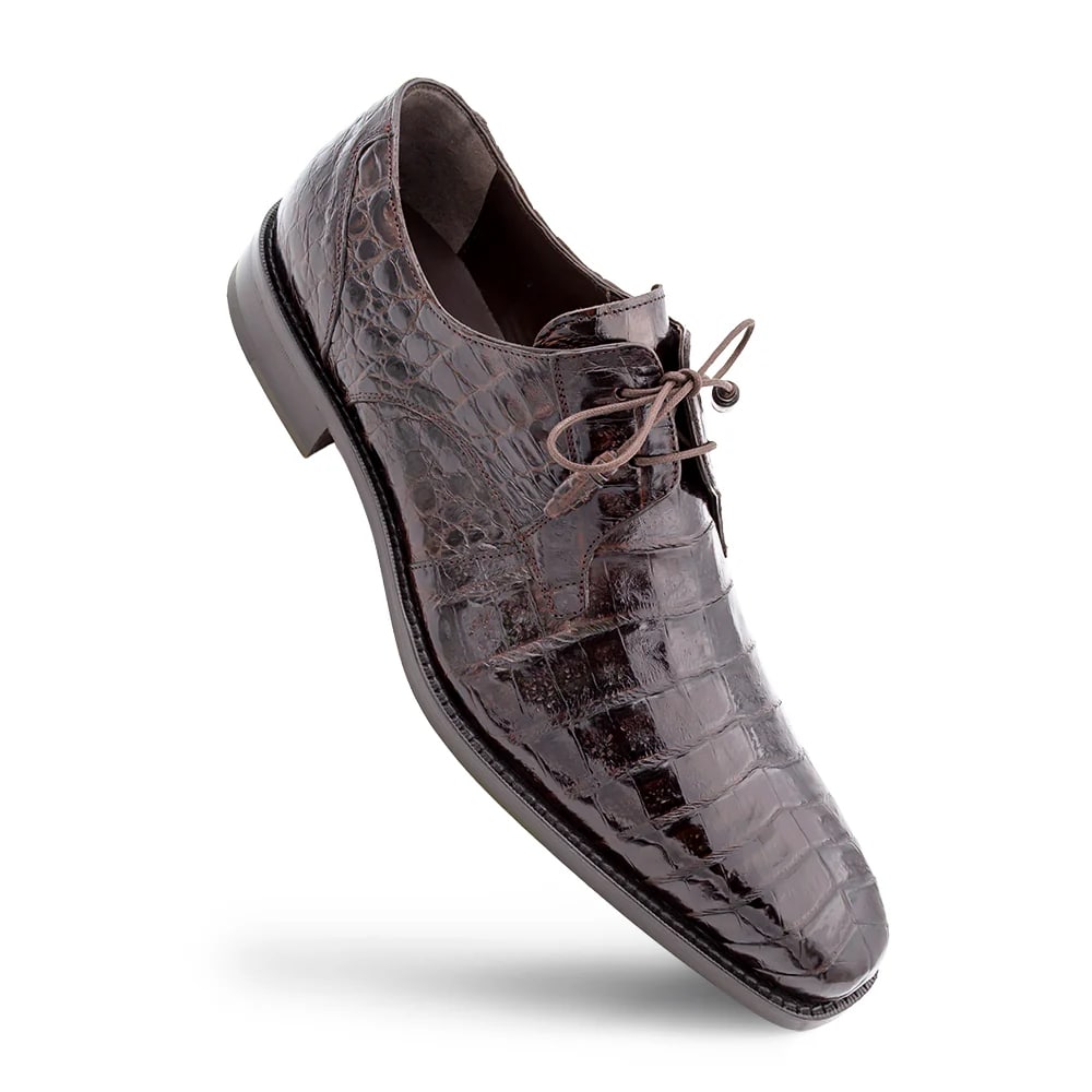 Mezlan Men's Crocodile Leather Lace Up Anderson 2   - from alligatorwarehouse.com