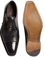 Soka Calfskin/Deerskin  Blue By Mezlan Made In Spain Brand