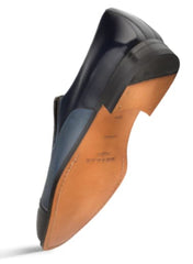 Milani Calfskin/deerskin  Blue By Mezlan Made In Spain Brand