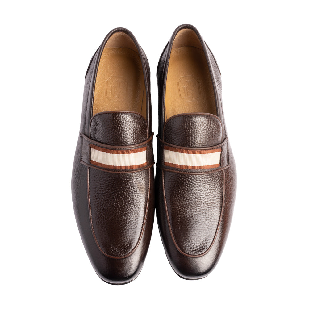 P00082 Depp with Contrast Strap- Brown