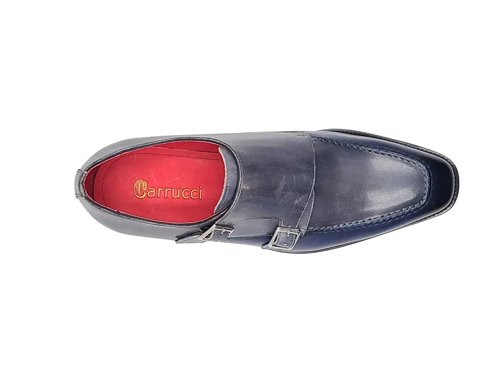 Double Monk Strap Two Tone 16 KS509-45TBLUEWHITE75  - from alligatorwarehouse.com