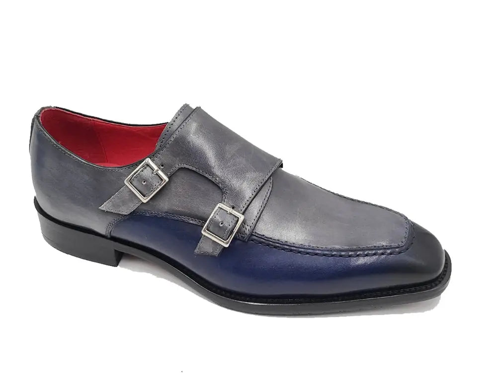 Double Monk Strap Two Tone 18 KS509-45TBLUEWHITE75  - from alligatorwarehouse.com
