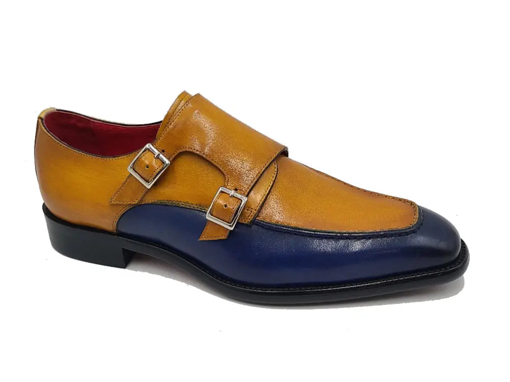 Double Monk Strap Two Tone 20 KS509-45TBLUEWHITE75  - from alligatorwarehouse.com