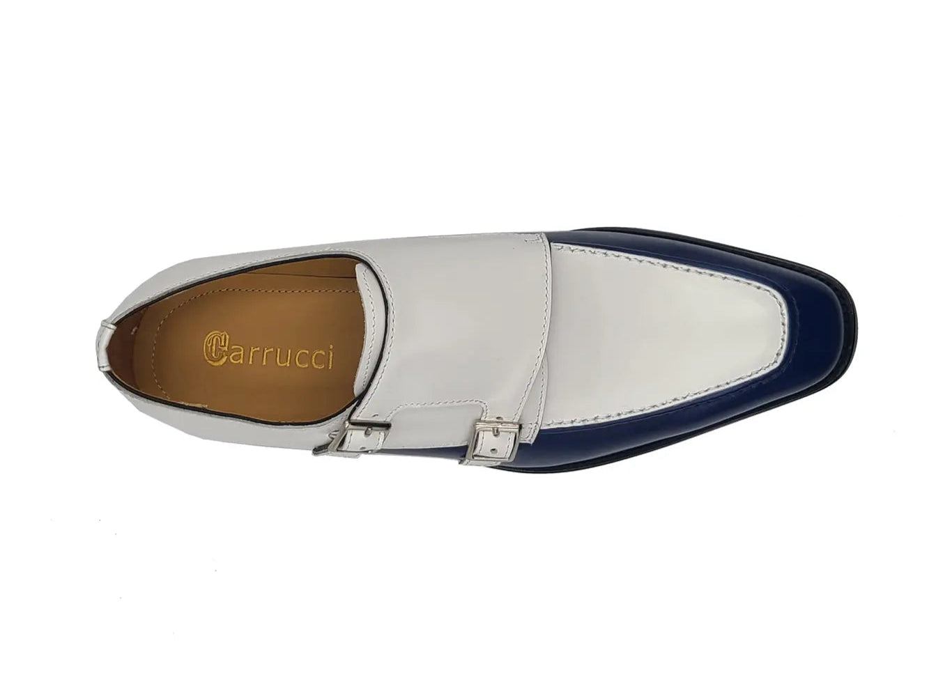 Double Monk Strap Two Tone 6 KS509-45TBLUEWHITE75  - from alligatorwarehouse.com