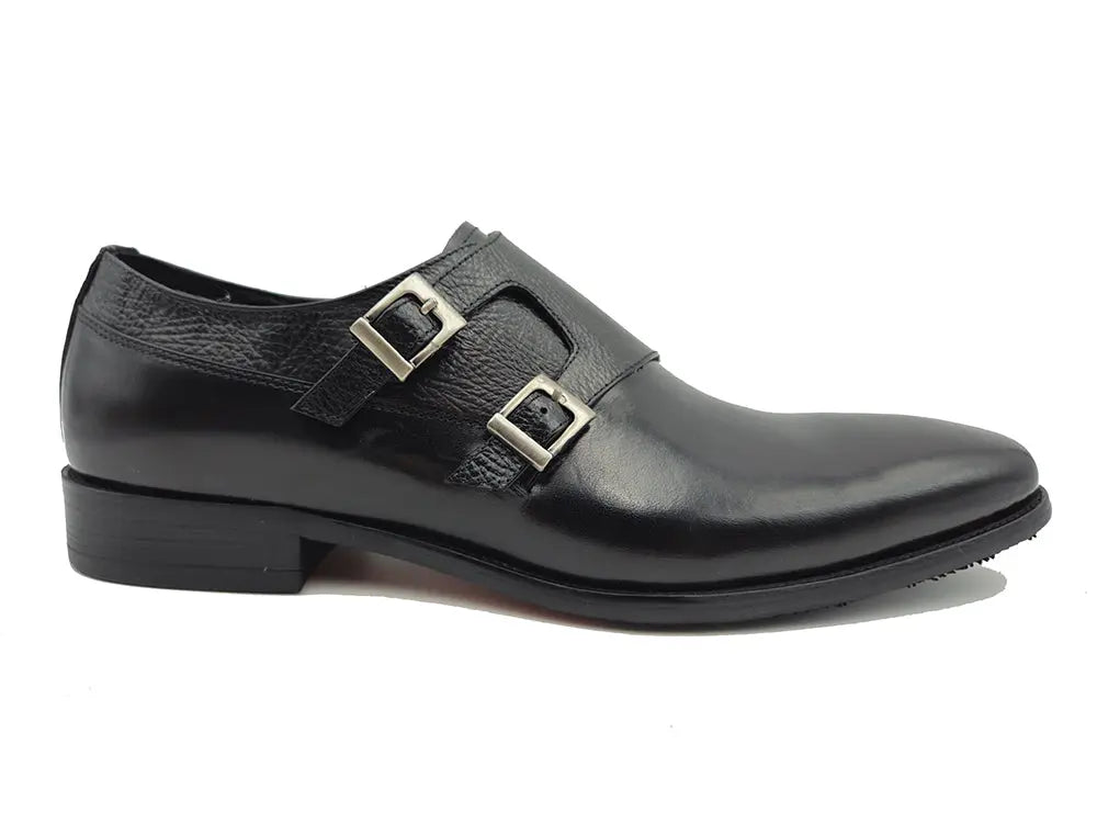 Double Monk Straps Loafer 2 KS099-3003BBLACK85  - from alligatorwarehouse.com