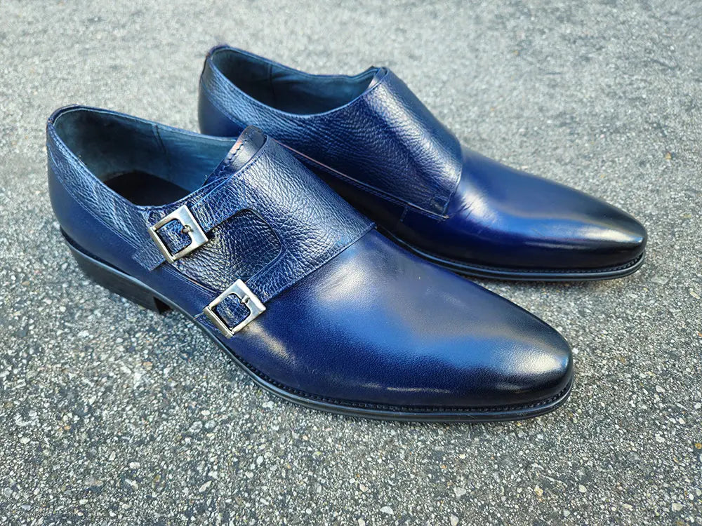 Double Monk Straps Loafer 3 KS099-3003BBLACK85  - from alligatorwarehouse.com