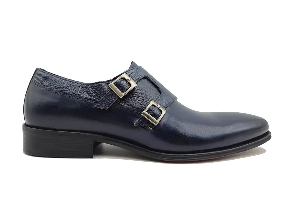 Double Monk Straps Loafer 4 KS099-3003BBLACK85  - from alligatorwarehouse.com