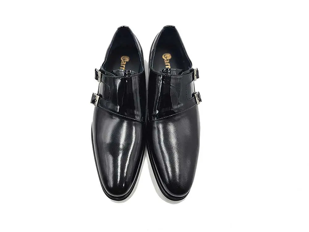 Double Monk Straps Loafer 11 KS099-3003BBLACK85  - from alligatorwarehouse.com