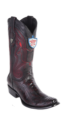 Wild West Botas de Pata de Avestruz Horma Dubai Toe Black Cherry